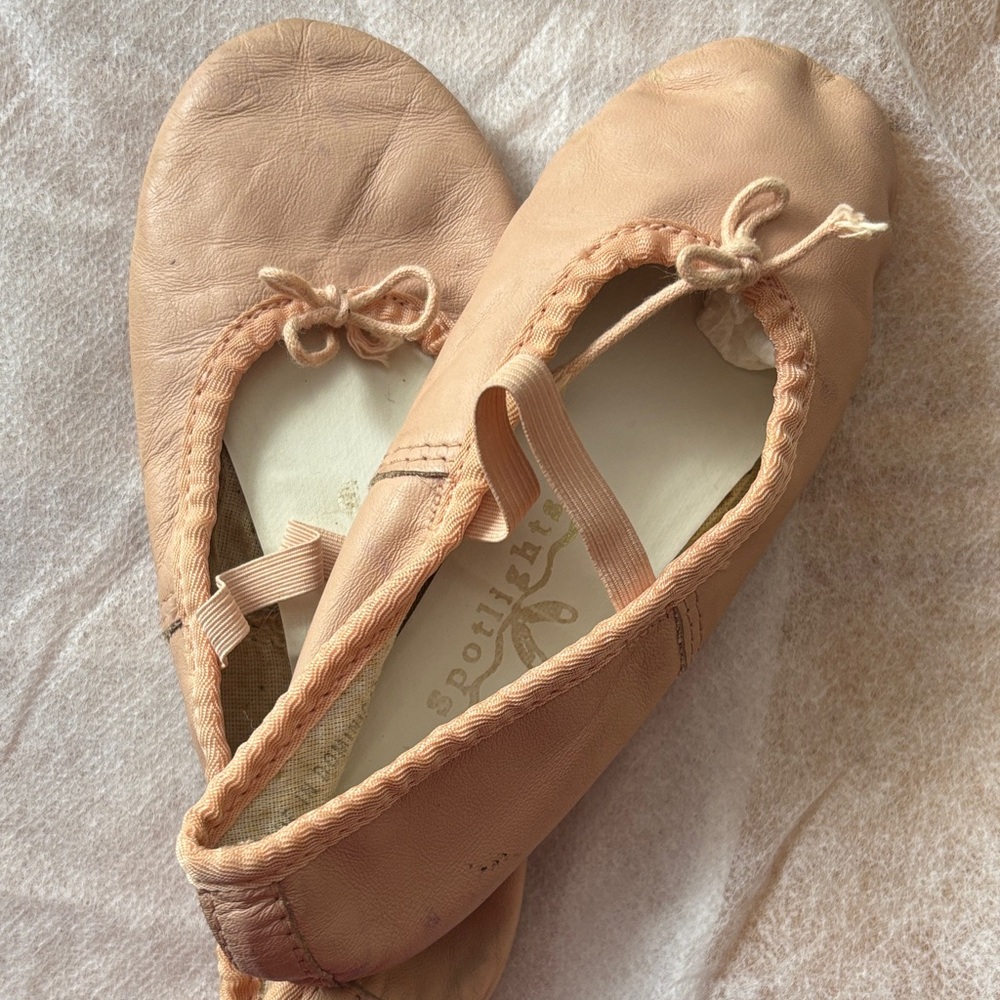 Kids Ballet Flats - Peachy Pink Size 11 1/2.
